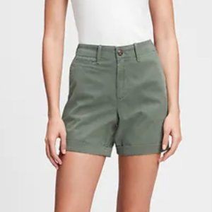 GAP Girlfriend Chino Shorts-Khaki